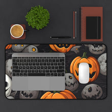DistinctInk Desk Mat with Haunted Harvest Time Design for Halloween