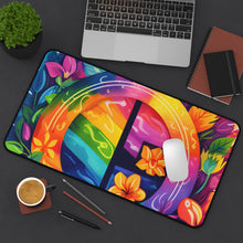 DistinctInk Desk Mat with The Road to Fulfillment Design for LGBTQ+ Pride