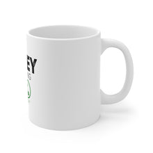 DistinctInk Glossy White Coffee / Tea Mug - Money Is Calling Decline or Accept