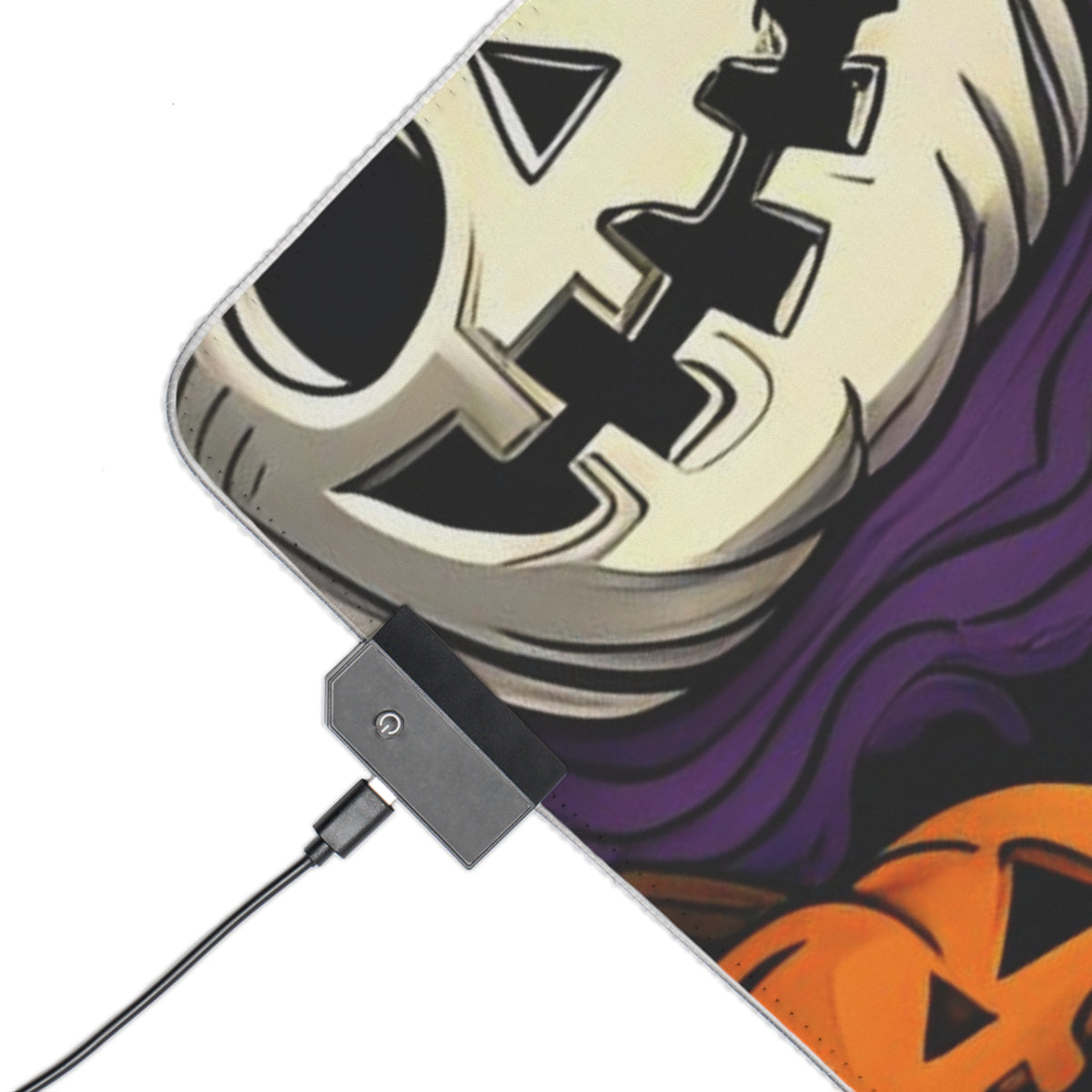 LED Gaming Mouse Pad with "Halloween Haunts and Pumpkin Pals" Design for Halloween, view 6