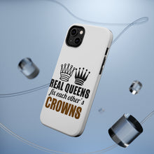 DistinctInk ToughCase for Apple iPhone, Compatible with MagSafe Charging - Real Queens Fix Each Other's Crowns