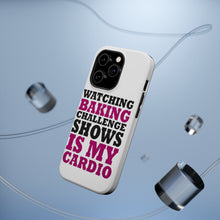 DistinctInk ToughCase for Apple iPhone, Compatible with MagSafe Charging - Watching Baking Shows is My Cardio
