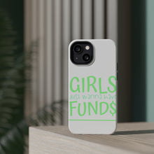 DistinctInk ToughCase for Apple iPhone, Compatible with MagSafe Charging - Girls Just Wanna Have Fund $