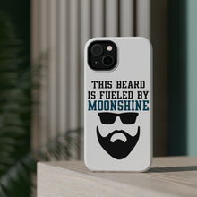 DistinctInk ToughCase for Apple iPhone, Compatible with MagSafe Charging - This Beard is Fueled by Moonshine