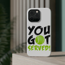DistinctInk ToughCase for Apple iPhone, Compatible with MagSafe Charging - You Got Served Tennis