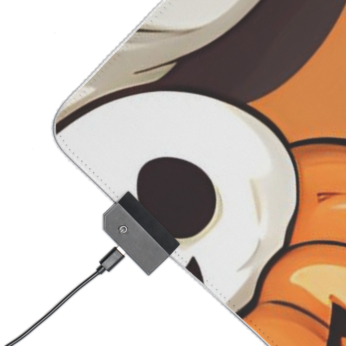 LED Gaming Mouse Pad with Skeletal Ghost in a Pumpkin Design for Halloween, view 24