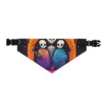 DistinctInk Adjustable Pet Banana Collar with The Paths We Choose Design for Halloween LGBTQ+ Pride