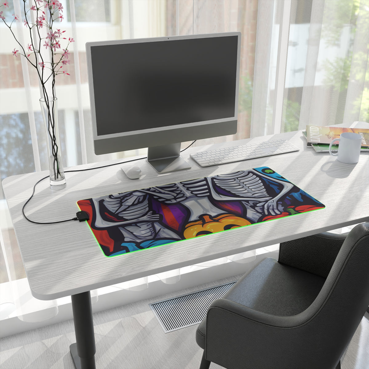 LED Gaming Mouse Pad with Exploring Inner Knowledge Design for Halloween LGBTQ+ Pride, view 32