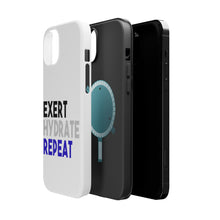 DistinctInk ToughCase for Apple iPhone, Compatible with MagSafe Charging - Exert Hydrate Repeat