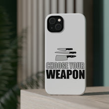 DistinctInk ToughCase for Apple iPhone, Compatible with MagSafe Charging - Choose Your Weapon - Chef Knives