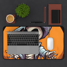 DistinctInk Desk Mat with Haunted Jack-O'-Skeleton Design for Halloween