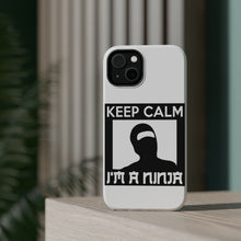 DistinctInk ToughCase for Apple iPhone, Compatible with MagSafe Charging - Keep Calm I'm a Ninja