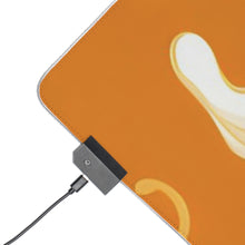 DistinctInk LED Gaming Mouse Pad with Ghost Skeleton Pumpkin Pattern Design for Halloween