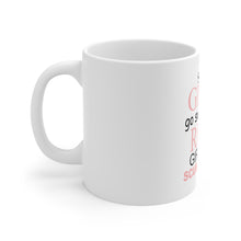 DistinctInk Glossy White Coffee / Tea Mug - Real Girls Go Scuba Diving