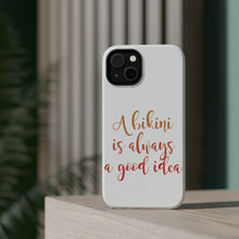DistinctInk ToughCase for Apple iPhone, Compatible with MagSafe Charging - A Bikini is Always a Good Idea