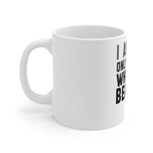 DistinctInk Glossy White Coffee / Tea Mug - I Am The Only Player Who Can Beat Me Tennis