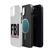 DistinctInk ToughCase for Apple iPhone, Compatible with MagSafe Charging - FBI Fanatic Boxing Individual