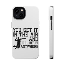 DistinctInk ToughCase for Apple iPhone, Compatible with MagSafe Charging - You Set It IN The Air And I'll Hit It Anywhere