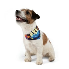 DistinctInk Adjustable Pet Banana Collar with A Life Of Adventure Design for Halloween LGBTQ+ Pride