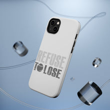DistinctInk ToughCase for Apple iPhone, Compatible with MagSafe Charging - Refuse to Lose Baseball