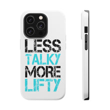 DistinctInk ToughCase for Apple iPhone, Compatible with MagSafe Charging - Less Talky More Lifty