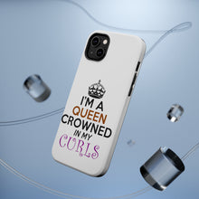 DistinctInk ToughCase for Apple iPhone, Compatible with MagSafe Charging - I'm a Queen Crowned in My Curls