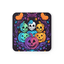 DistinctInk (Set of 4) Corkwood Coasters with Creating Lasting MemoriesDesign for Halloween LGBTQ+ Pride