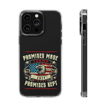 DistinctInk Hybrid (Acrylic/TPU) Clear Slim Fit Case for Apple iPhone | Trump: Promises Made, Promises Kept - Conservative