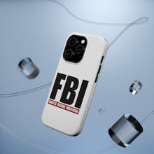 DistinctInk ToughCase for Apple iPhone, Compatible with MagSafe Charging - FBI Fanatic Boxing Individual