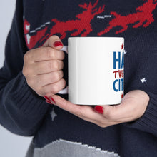 DistinctInk Glossy White Coffee / Tea Mug - Hard Twerking Citizen