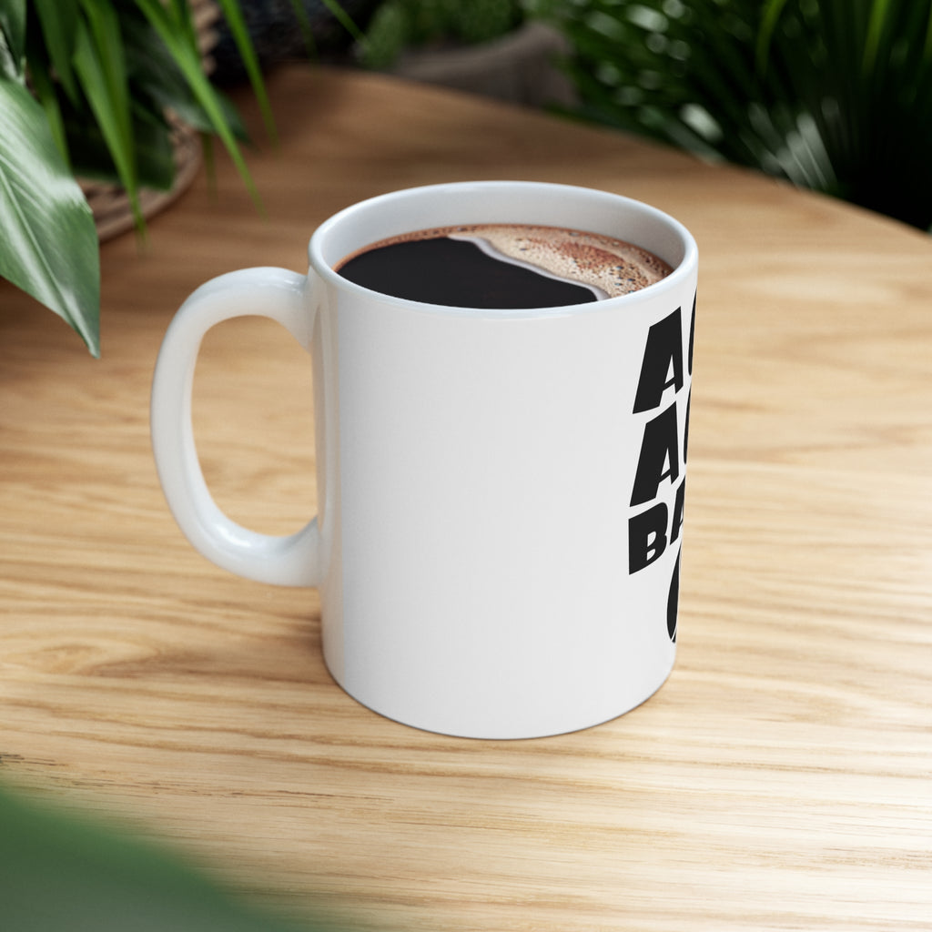Glossy White Coffee / Tea Mug - Ace Ace Baby Tennis, view 8