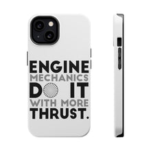 DistinctInk ToughCase for Apple iPhone, Compatible with MagSafe Charging - Engine Mechanics Do It With More Thrust