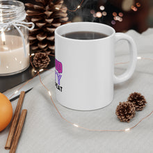 DistinctInk Glossy White Coffee / Tea Mug - Wake Up Make Up Party Repeat