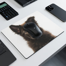 DistinctInk Mouse Pad - 1/4" Foam Rubber - Belgian Sheepdog Puppy