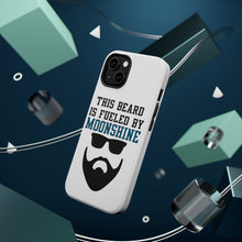 DistinctInk ToughCase for Apple iPhone, Compatible with MagSafe Charging - This Beard is Fueled by Moonshine