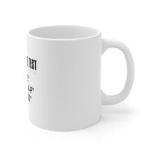 DistinctInk Glossy White Coffee / Tea Mug - Intelligence Test (I Am A Penis)