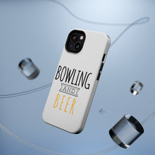 DistinctInk ToughCase for Apple iPhone, Compatible with MagSafe Charging - Bowling and Beer