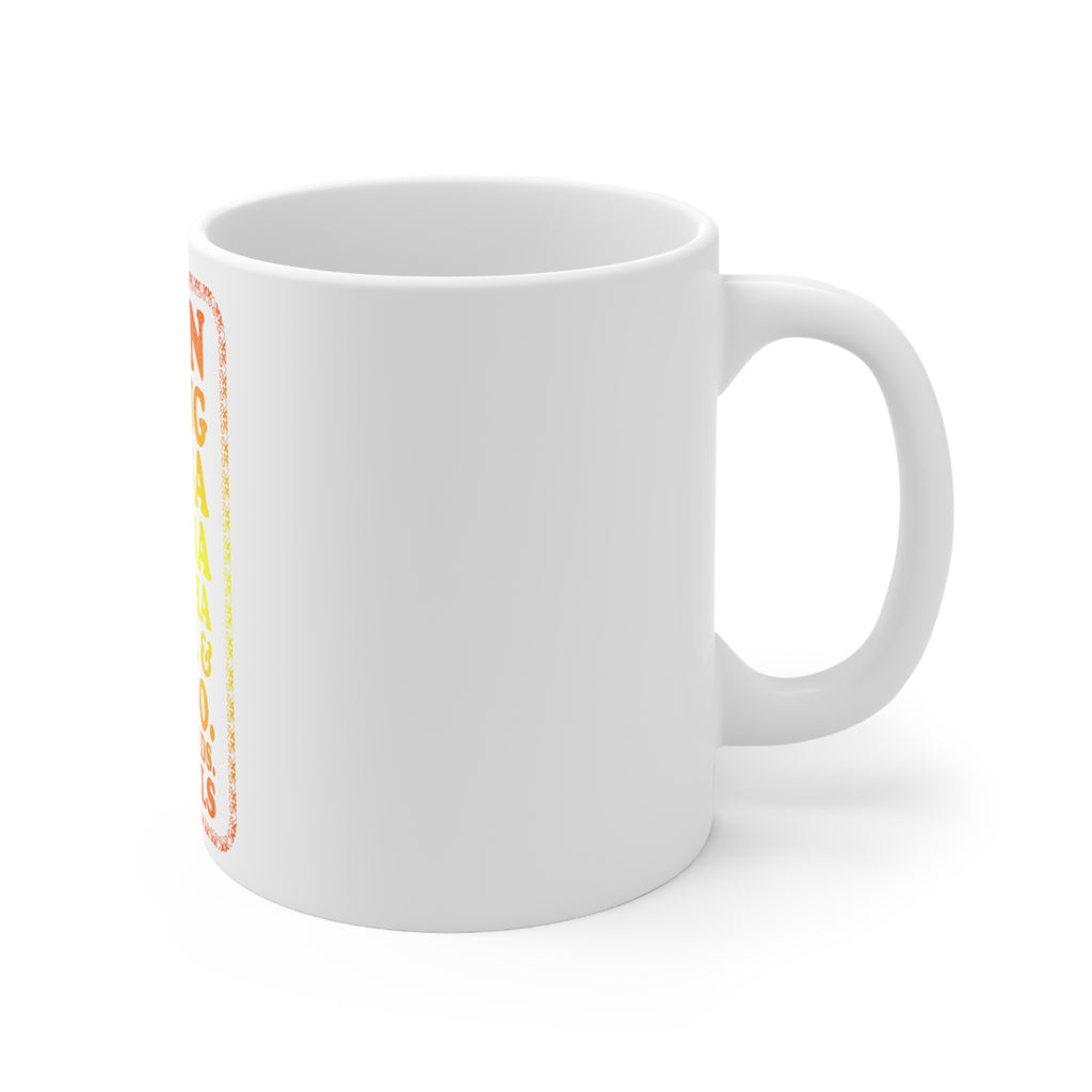 Glossy White Coffee / Tea Mug - Swing Salsa Rumba Cha Cha Waltz in Heels, view 3