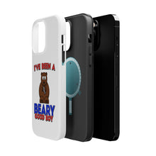 DistinctInk ToughCase for Apple iPhone, Compatible with MagSafe Charging - I've Been A Beary Good Boy