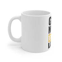 DistinctInk Glossy White Coffee / Tea Mug - Gym Now Tacos Later