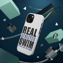 DistinctInk ToughCase for Apple iPhone, Compatible with MagSafe Charging - Real Athletes Swim Rest Play Games