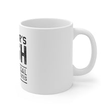 DistinctInk Glossy White Coffee / Tea Mug - Runner's High Still Legal in All 50 States