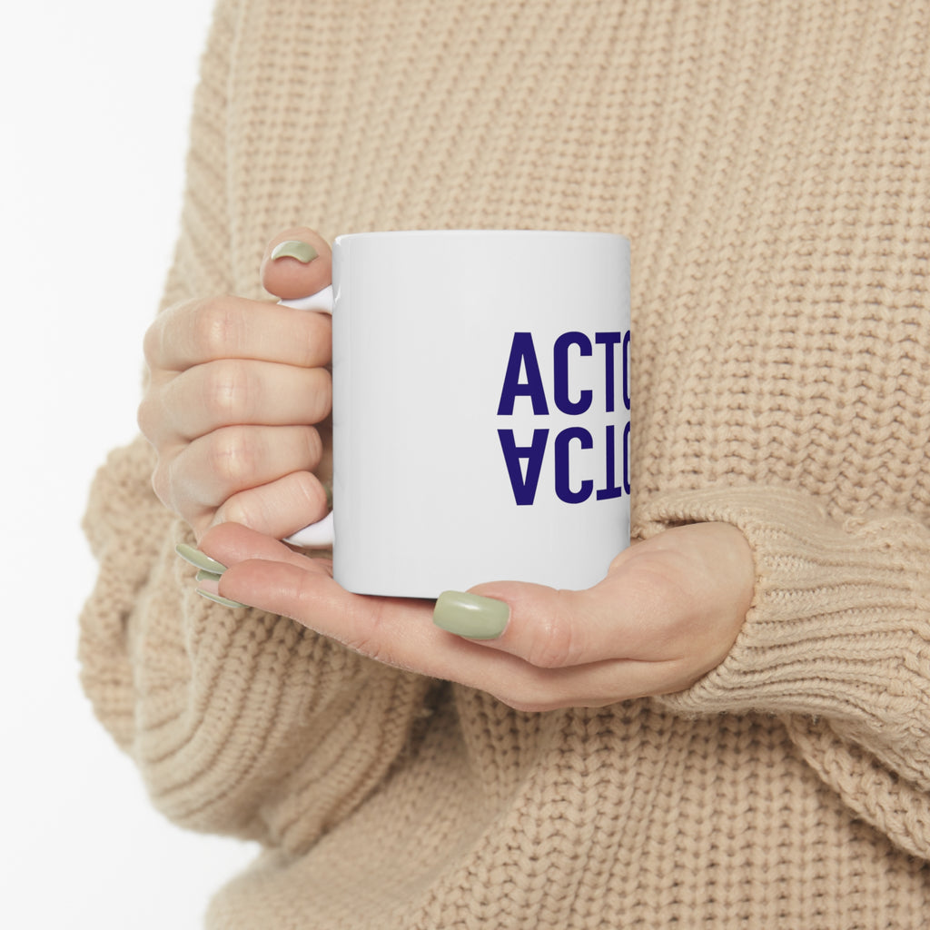Glossy White Coffee / Tea Mug - Actor (Reflection), view 10