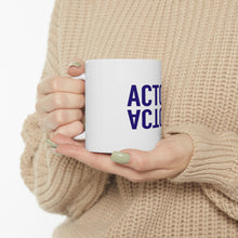 DistinctInk Glossy White Coffee / Tea Mug - Actor (Reflection)