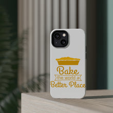 DistinctInk ToughCase for Apple iPhone, Compatible with MagSafe Charging - Bake the World a Better Place