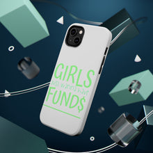 DistinctInk ToughCase for Apple iPhone, Compatible with MagSafe Charging - Girls Just Wanna Have Fund $