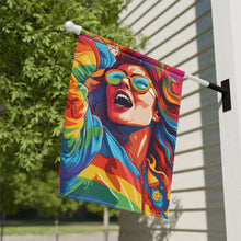 DistinctInk Garden & House Banner Flag with Addictive Adventure Story Design for LGBTQ+ Pride