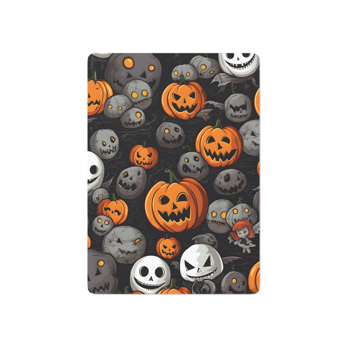 DistinctInk Playing Poker Cards with Haunted Harvest Time Design for Halloween