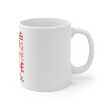 DistinctInk Glossy White Coffee / Tea Mug - Baking is Love Made Edible