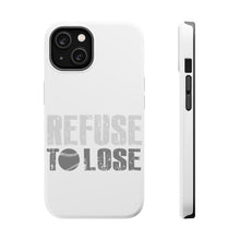 DistinctInk ToughCase for Apple iPhone, Compatible with MagSafe Charging - Refuse to Lose Baseball